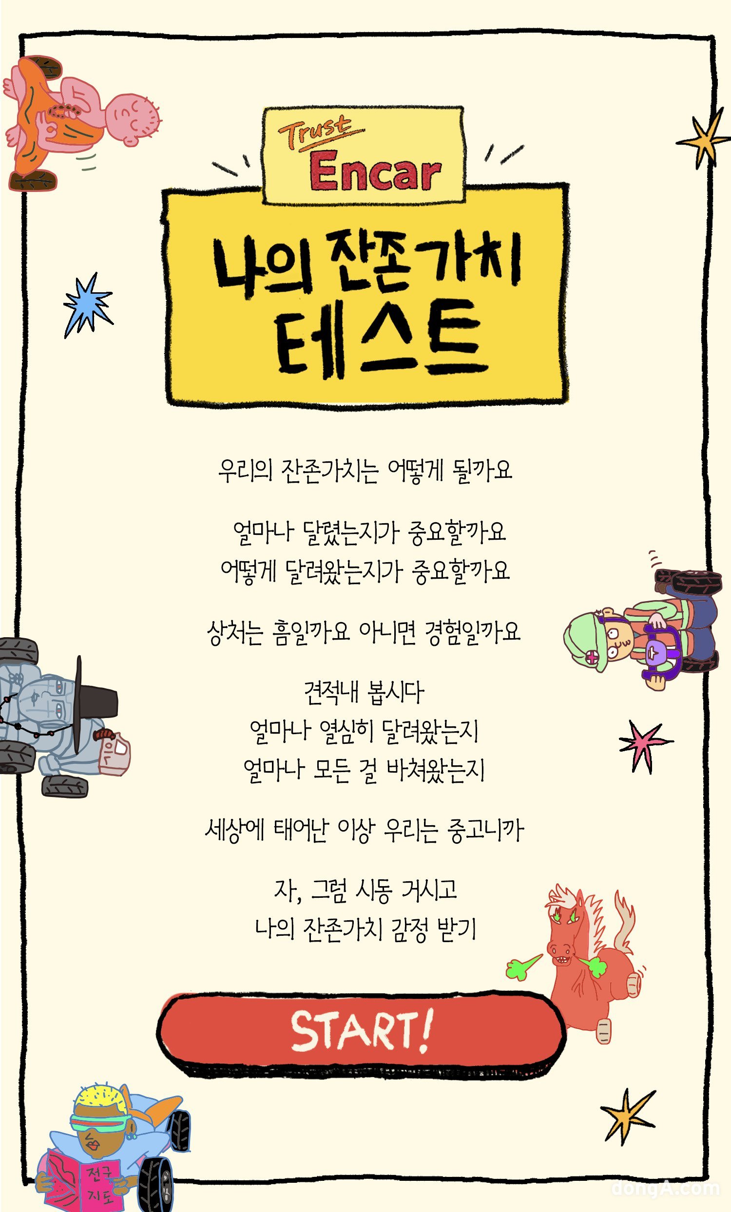 ‘나의 잔존가치’ 테스트. 엔카 제공 