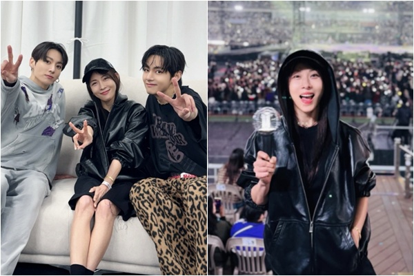 

<figure>” /><figcaption>
<figure></figcaption></figure>
<p>女優ハ・ジウォンが防弾少年団（BTS）のコンサート観覧後の感想を明かした。</p>
<p>11日、ハ・ジウォンは自身のインスタグラムに「本当にすべてが格好良く美しかった」と記し、写真を1枚投稿した。</p>
<p>公開された写真には、ハ・ジウォンが観覧したコンサートの主役であるBTSのジョングクとブイの姿が写っていた。とくに、会場でペンライトを掲げた写真も公開し、そのときの高揚感を伝えた。</p>
<p>ハ・ジウォンは「今日のBTSコンサートは瞬間瞬間が本当に最高で、すべてが完璧だった。こんなに格好良いなんて。いつも応援している！」と熱いファン心を示した。</p>
<p>BTSは9日から11日、12日までの3日間、高陽市一山西区の高陽総合運動場主競技場でコンサートを行っている。これを皮切りに本格的なワールドツアーを開始する。</p>
<p>特に今回のコンサートは約3年ぶりのフルメンバー公演であり、ファンはもちろん芸能界の同僚たちも会場に駆けつけ、応援が相次いだ。</p>
<figure>
<figure><img decoding=