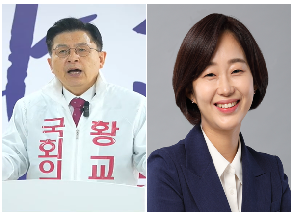 황교안 자유와혁신 대표(왼쪽)과 김재연 진보당 상임대표 ⓒ황교안 자유와혁신 대표측/선관위 선거통계시스템