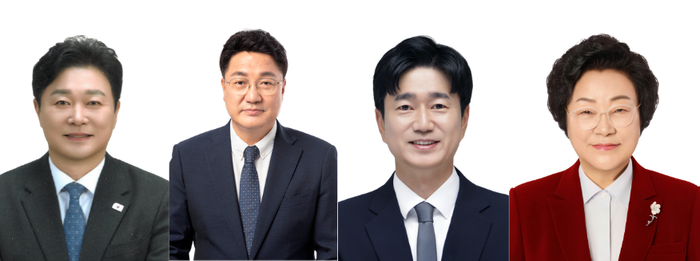 더불어민주당 이천시장 예비후보 성수석·엄태준·서학원·국민의힘 김경희 후보(좌측부터) ⓒ선관위 선거통계시스템 갈무리
