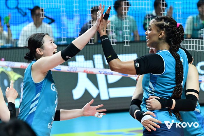 V리그 여자부 챔피언결정전 우승을 차지한 GS칼텍스. ⓒ 한국배구연맹