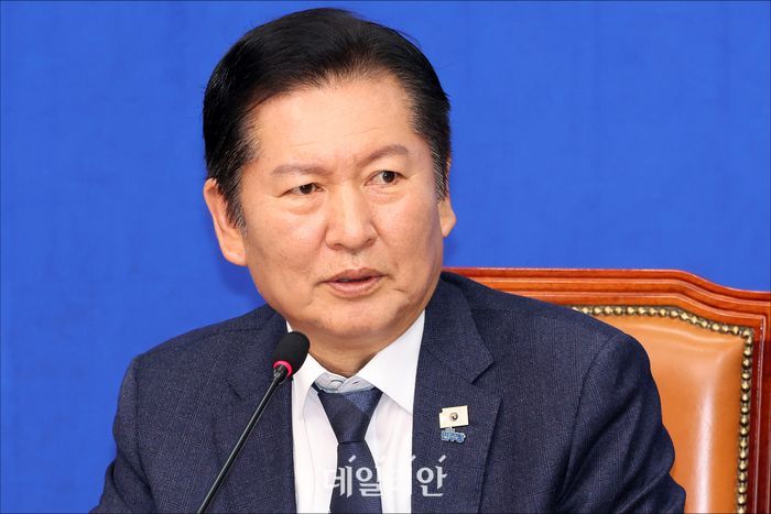 정청래 더불어민주당 대표 ⓒ데일리안 홍금표 기자