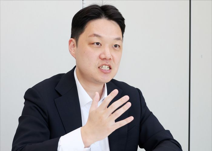 조상현 국민의힘 용산구청장 예비후보가 13일 오전 서울 용산구 데일리안 사옥에서 인터뷰를 하고 있다. ⓒ데일리안 홍금표 기자