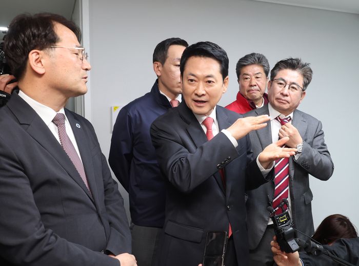 장동혁 국민의힘 대표가 6일 인천 계양구 계산동의 