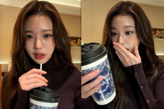 장원영의 모습 ⓒ장원영 인스타그램 라이브 캡처