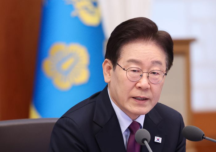 이재명 대통령이 9일 청와대에서 열린 수석보좌관회의에서 발언을 하고 있다.ⓒ뉴시스
