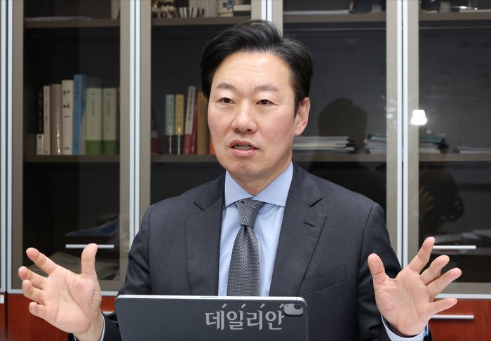 국민의힘 서울시장 후보 경선에 나선 박수민 국민의힘 의원이 9일 오후 서울 여의도 국회 의원회관에서 데일리안과 인터뷰를 하고 있다. ⓒ데일리안 홍금표 기자