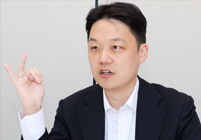 조상현 국민의힘 용산구청장 예비후보가 13일 오전 서울 용산구 데일리안 사옥에서 인터뷰를 하고 있다. ⓒ데일리안 홍금표 기자