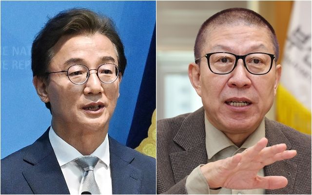 전재수 더불어민주당 부산시장 후보, 박형준 국민의힘 부산시장 후보 ⓒ데일리안 홍금표 기자