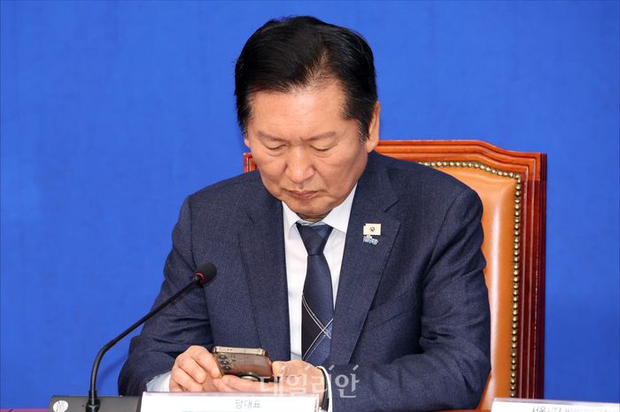 정청래 더불어민주당 대표. ⓒ데일리안 홍금표 기자
