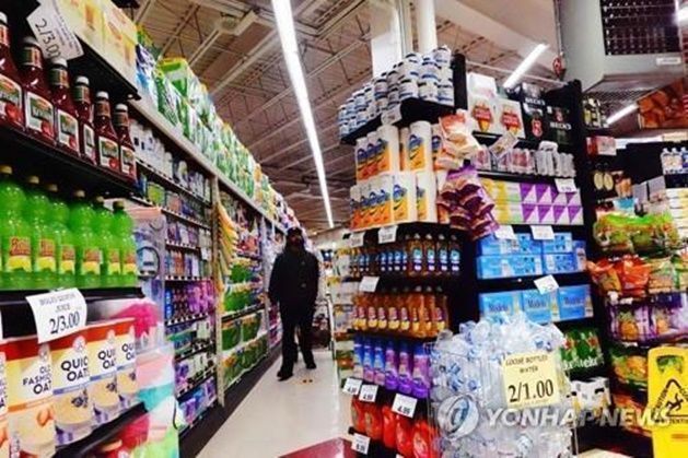 미 뉴욕 브루클린의 슈퍼마켓. ⓒ AFP/연합뉴스