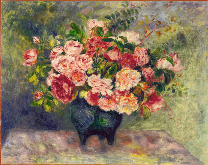 피에르-오귀스트-르누아르, 꽃병의 장미 1880년경 캔버스에 유채 58.5X73.cm ⓒ노원아트뮤지엄