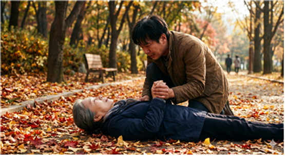 사람의 생명은 어느 한순간에 바뀔 수도 있다. 해당 이미지는 AI로 제작됨. 해당 사진은 AI로 제작됨. ⓒ