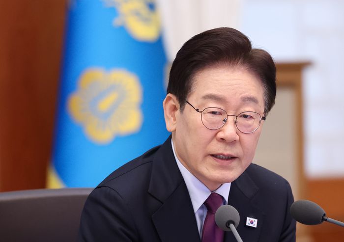 이재명 대통령이 9일 청와대에서 열린 수석보좌관회의에서 발언을 하고 있다. (청와대통신사진기자단) ⓒ뉴시스