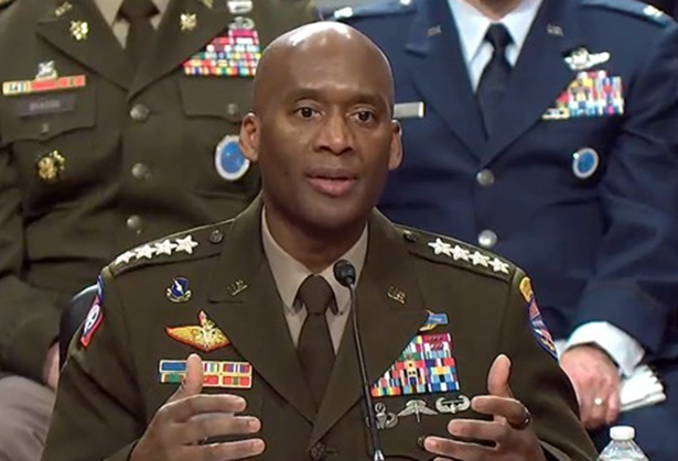 제이비어 브런슨 주한미군 사령관이 22일(현지시간) 미 하원 군사위원회에 출석해 발언하고 있다. ⓒ미 하원 공식홈페이지 캡처