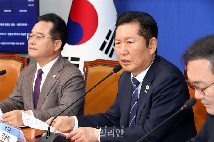 더불어민주당 정청래 대표.ⓒ데일리안 홍금표 기자