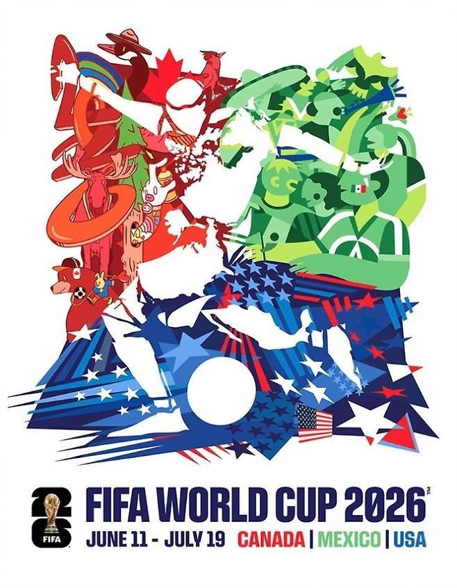 FIFA 2026 북중미 월드컵 공식 포스터