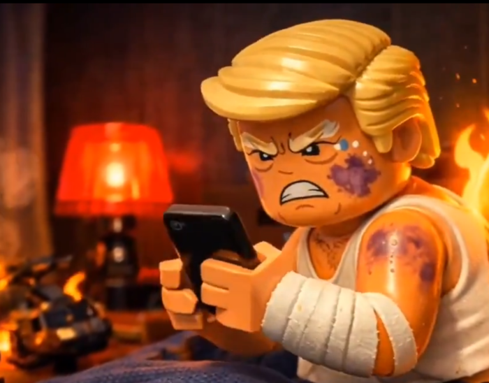 도널드 트럼프 대통령을 조롱한 인공지능(AI) 밈. 사진=엑스 캡처