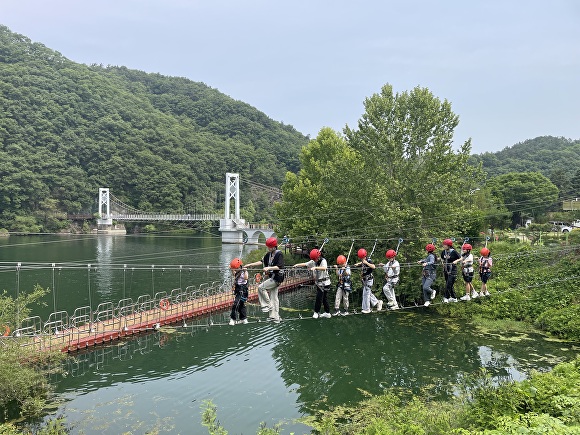 Experience the Thrill: Zipline Adventure at the 26th Saenggeo Jincheon Nongdari Festival