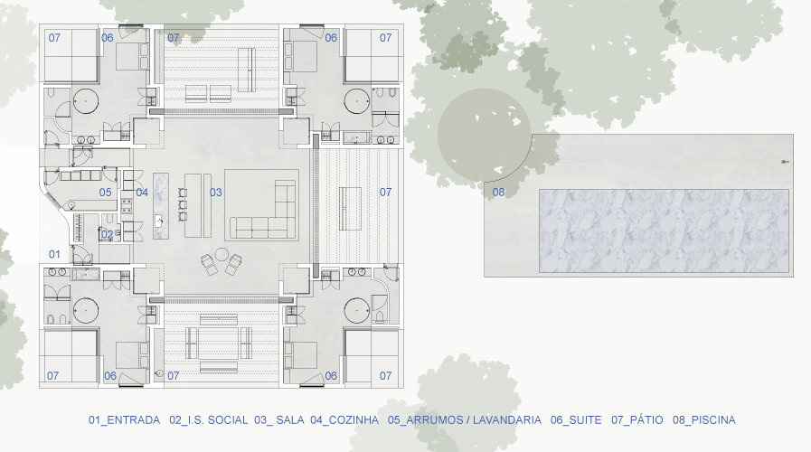 평면도 ©Atelier RUA
