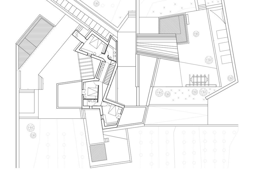 2층 평면도 ©Kapsimalis Architects