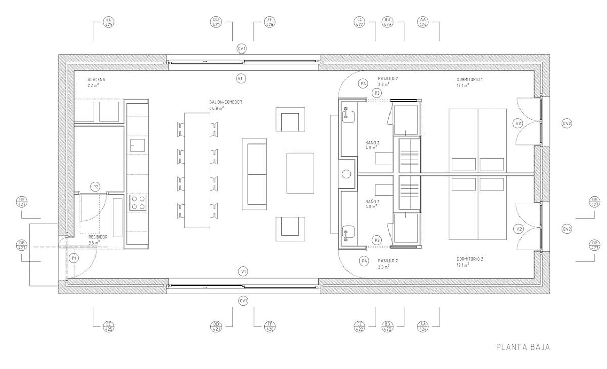평면도 Laura Alvarez Architecture ©David Montero