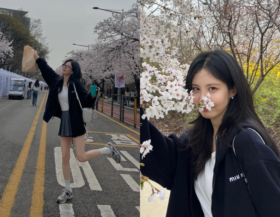 걸그룹 출신 미녀들의 봄나들이 룩은 초미니…벚꽃보다 아름다운 각선미