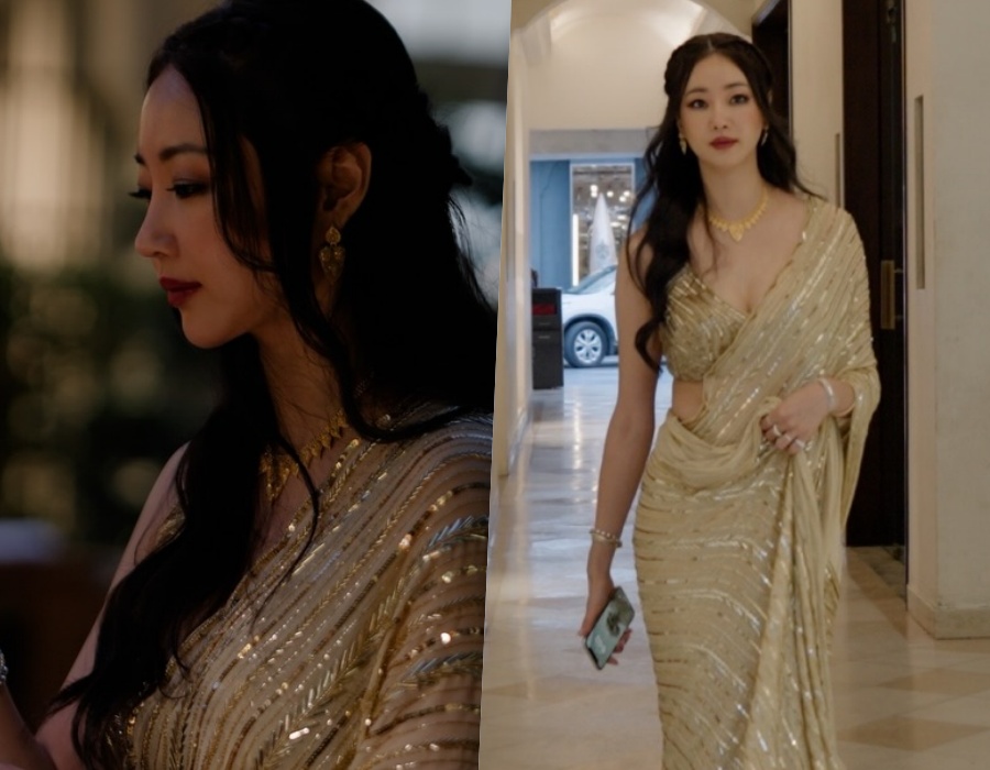 Kim Sa-rang’s Stunning Transformation: How Traditional Indian Fashion Elevates Her Beauty