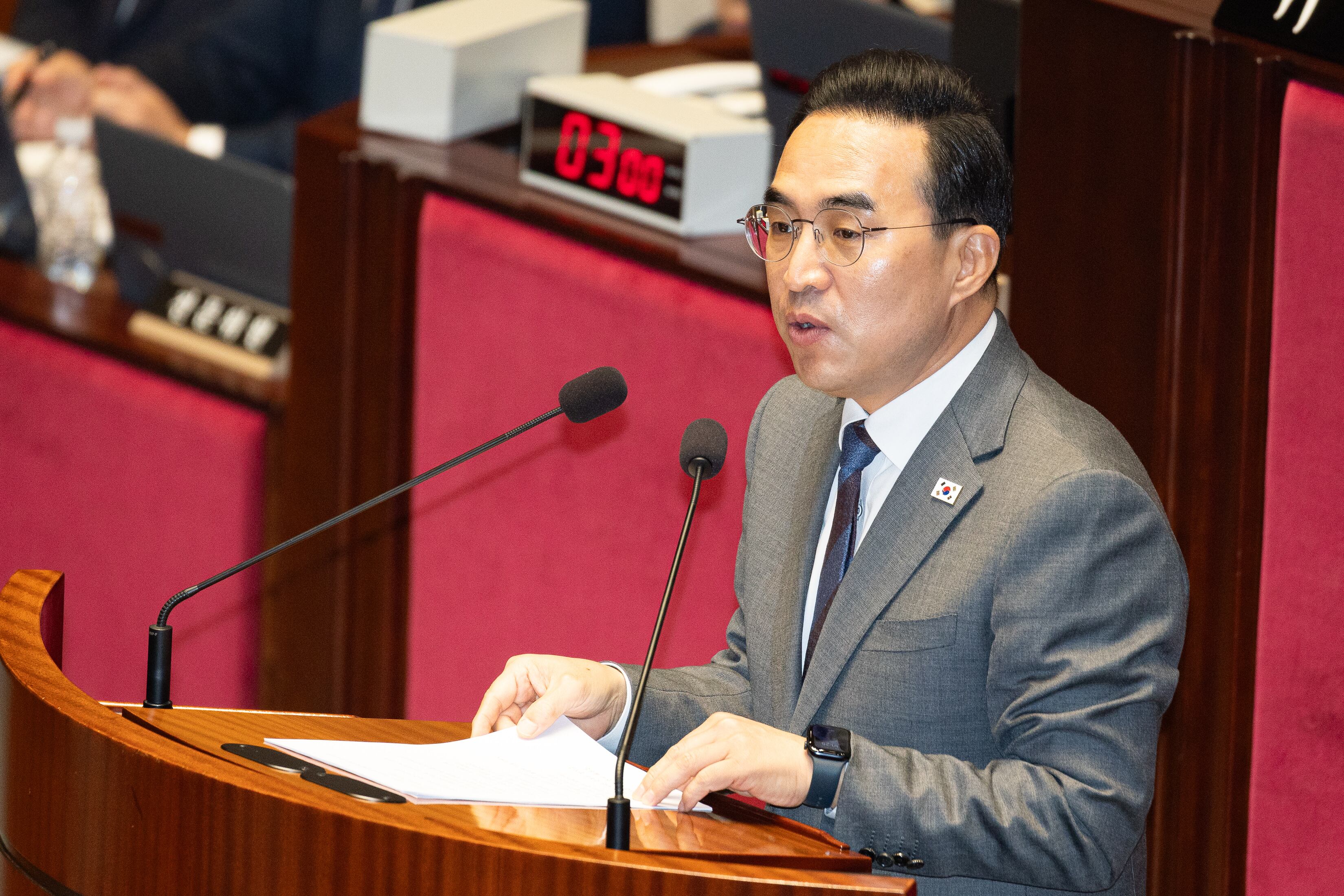 박홍근 기획예산처 장관이 7일 서울 여의도 국회에서 열린 제434회 국회(임시회) 예산결산특별위원회 제1차 전체회의에서 2026년도 제1회 추가경정예산안 제안설명을 하고 있다. /뉴스1