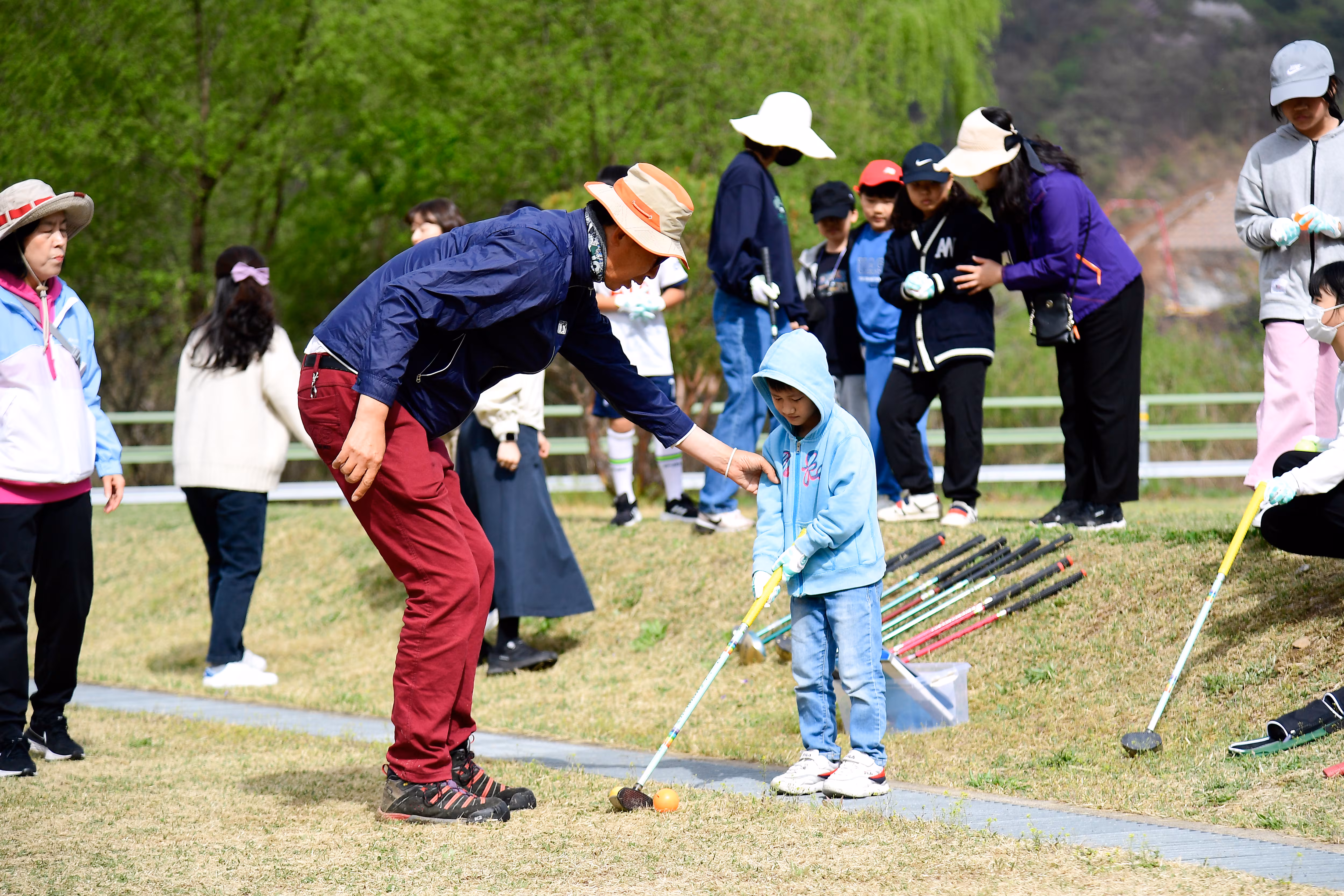 강원 화천군 어린이 파크골프 교실. /화천군 제공