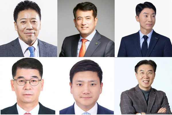 (왼쪽위부터)김문석 SBI저축은행 대표, 정길호 OK저축은행 대표, 전찬우 한국투자저축은행 대표, 박종성·손대희 웰컴저축은행 대표, 김희상 애큐온저축은행 대표/IT조선