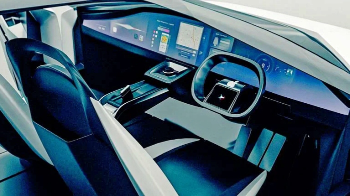 바나라마(Vanarama)의 애플카 콘셉트 디자인 운전석 [사진: 바나라마]