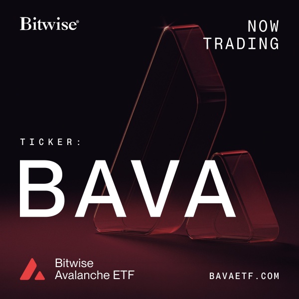 비트와이즈의 아발란체 현물 ETF 'BAVA' [사진: 비트와이즈 엑스]