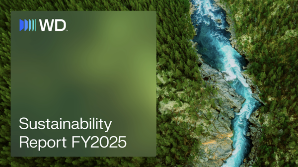 FY2025 지속가능성 보고서 표지 [사진: 웨스턴디지털]