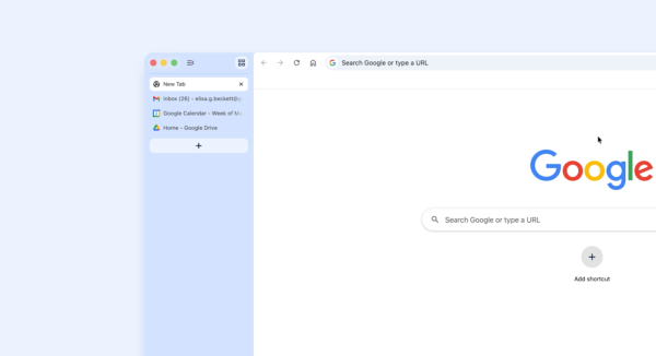 구글이 크롬에 세로 탭을 정식 도입했다. [사진: 구글]