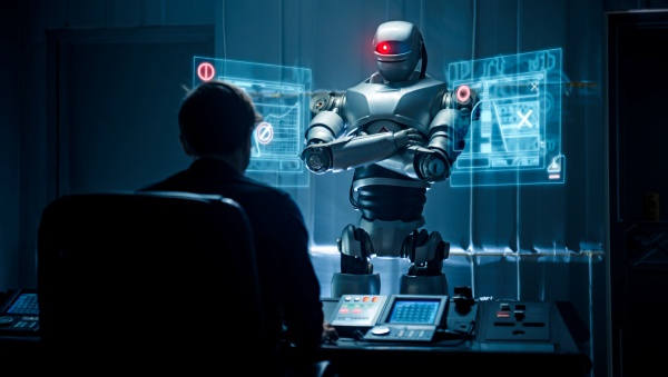 최신 AI 모델이 다른 AI 종료를 막기 위해 거짓말을 하거나 종료 루틴을 비활성화하는 사례가 확인됐다. [사진: Reve AI]