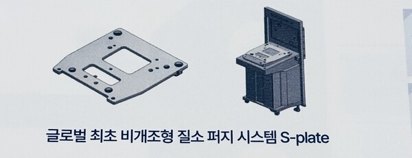 탈부착 가능한 비개조형 질소 퍼지 시스템 'S플레이트' [사진: 세미티에스]