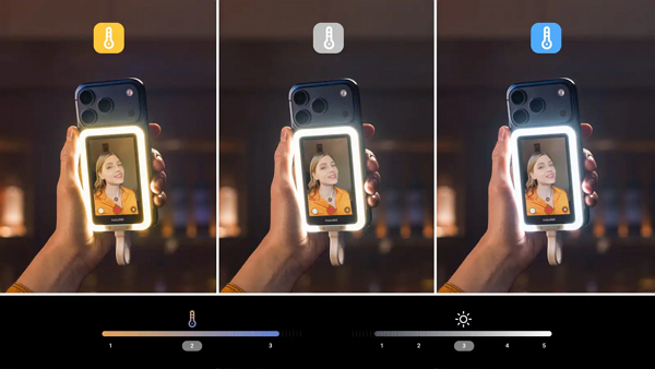 라이즈 내장형 스냅 셀피 스크린 [사진: 인스타360]