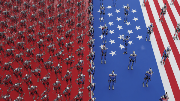 AI 인재 확보 경쟁이 로봇 분야로 확산되며 중국 기업들이 고액 연봉을 내세우고 있다 [사진: Reve AI]