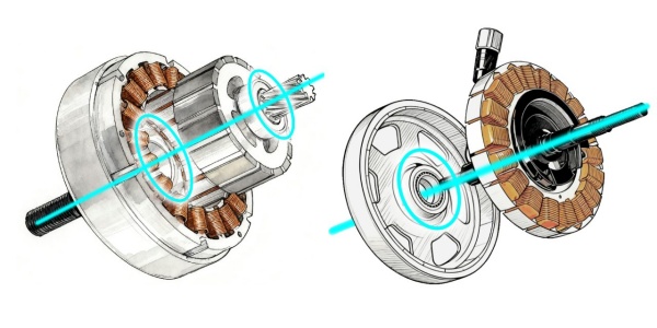 바팡은 내부 로터와 외부 로터를 우열이 아닌 용도별 선택지로 제시하며, 통합 구동 시스템 설계의 중요성을 함께 부각했다. [사진: 바팡]