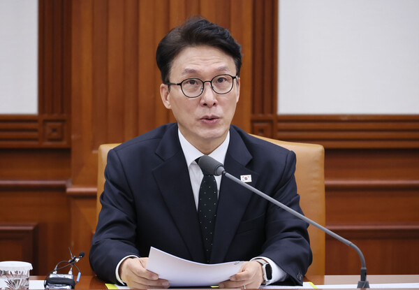 김민석 국무총리가 5일 서울 종로구 정부서울청사에서 열린 국가정책조정회의에서 발언하고 있다. [사진: 연합뉴스]