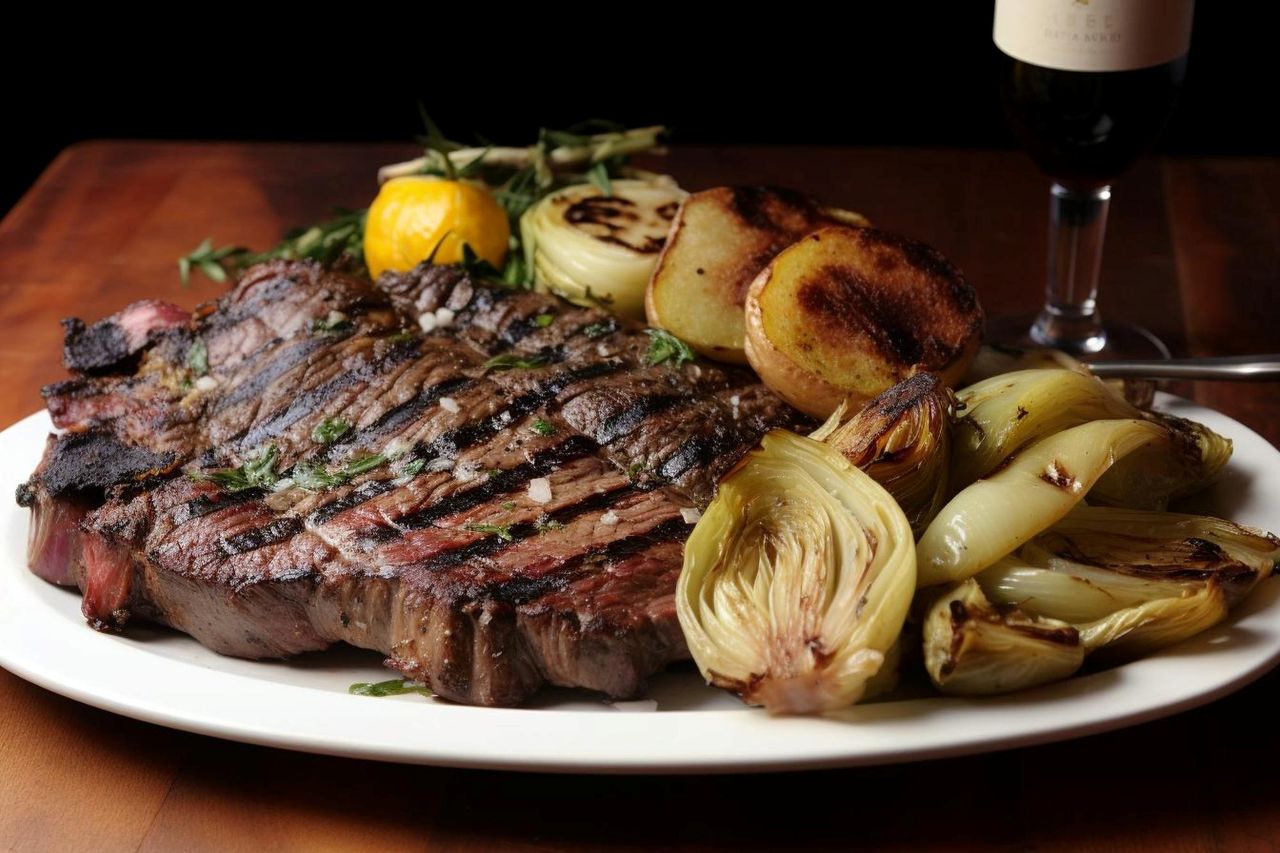 &nbsp;   T-bone steak / Designed by Freepik