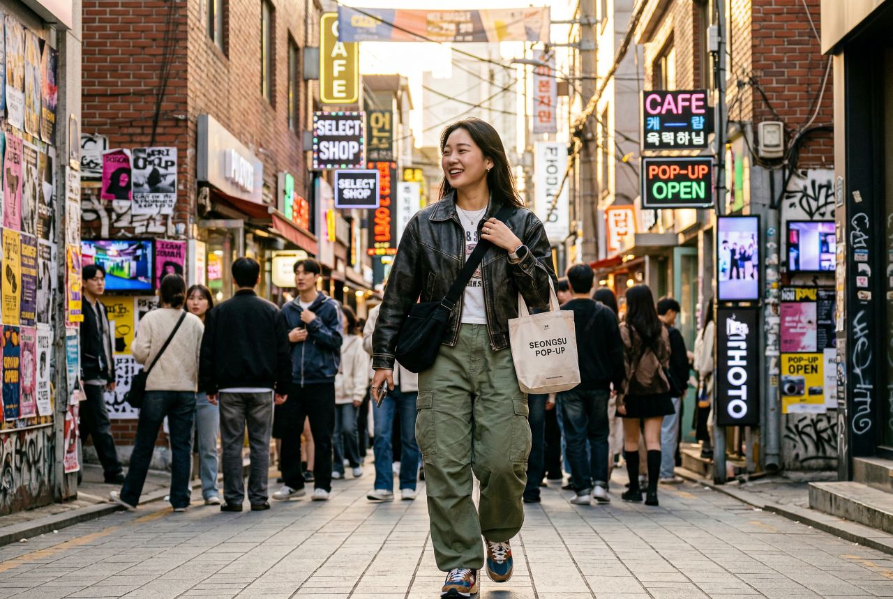 성수 팝업 스트리트 / AI생성형 이미지