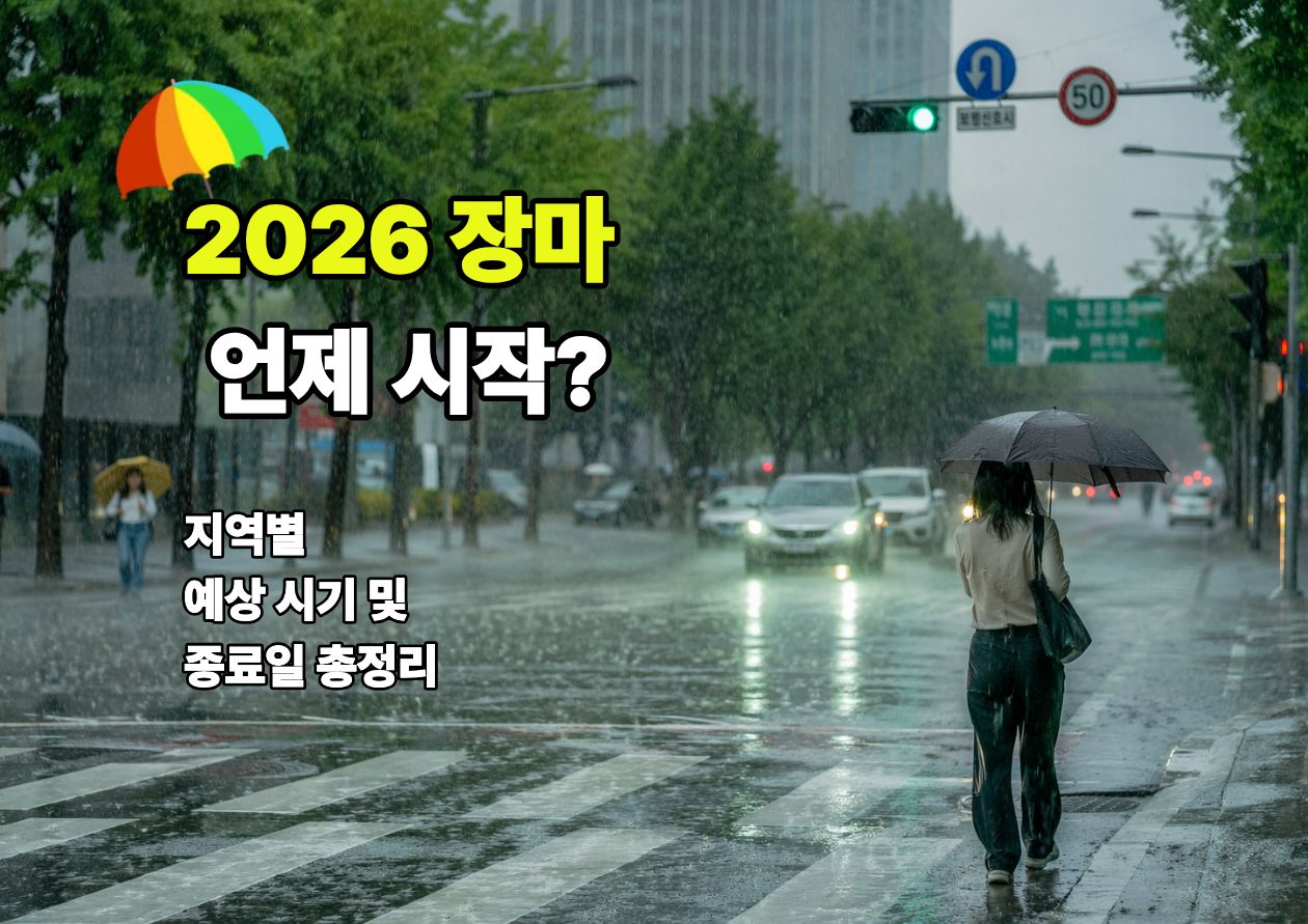 2026 장마 기간 총정리 / ⓒ인포매틱스뷰