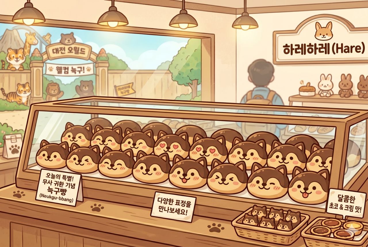 늑구빵 탄생기 / AI생성형 이미지