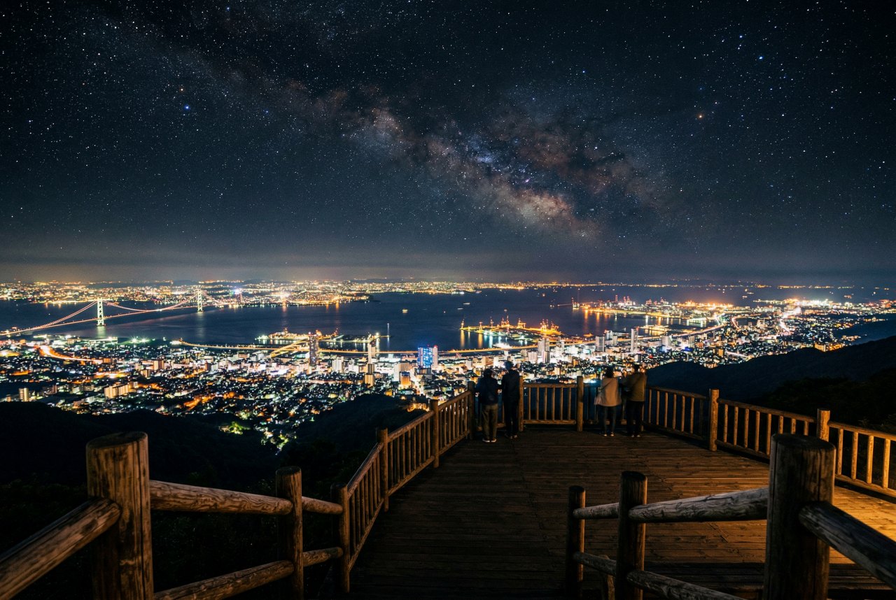 롯코산 야경