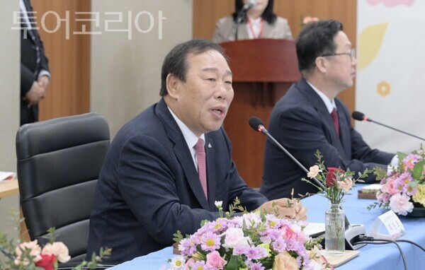 ▲발언 중인 최민호 세종시장 모습. /사진-세종시