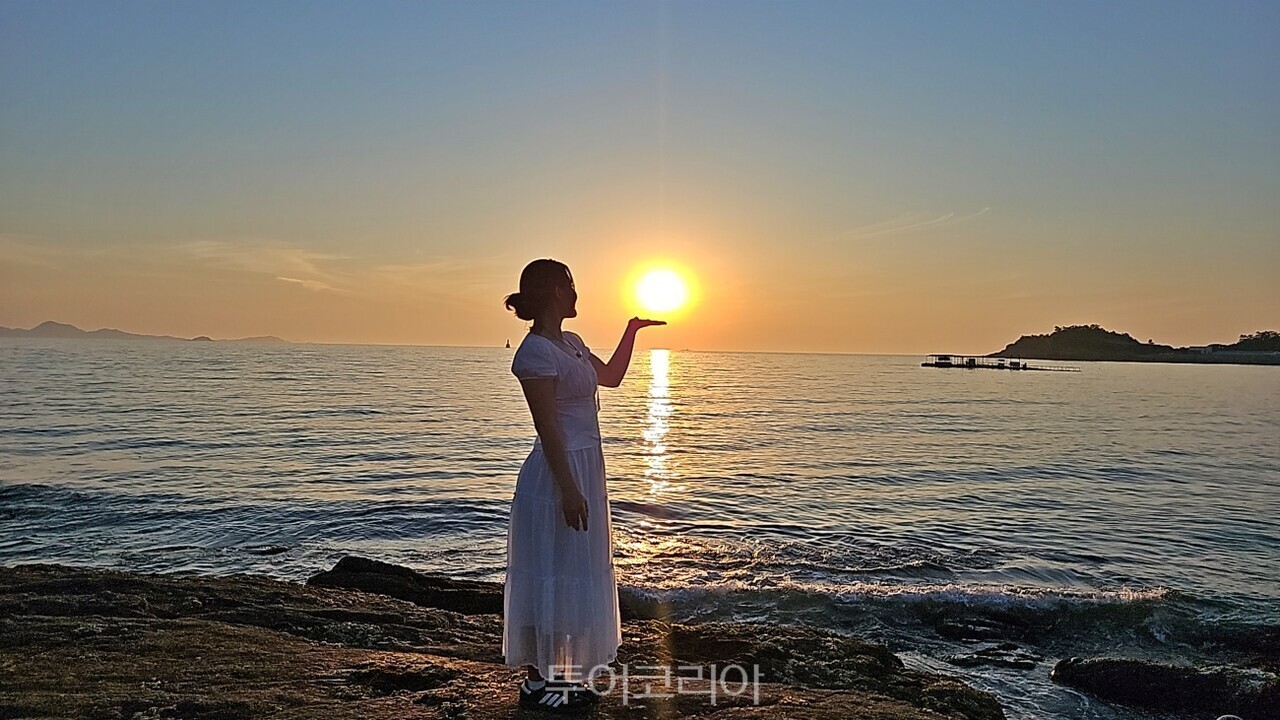 채석강 노을풍경/사진-투어코리아
