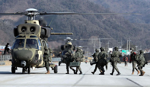ROK 육군 - 공중강습작전(Air Assault Operation), 15항공단의 수리온 편대와 3사단 맹호여단 장병