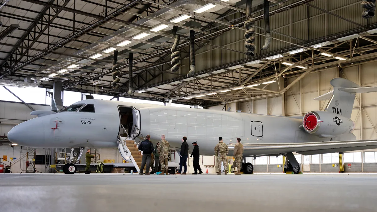 New EA-37B Compass Call Electronic Warfare Jet Makes Maiden Voyage To Europe